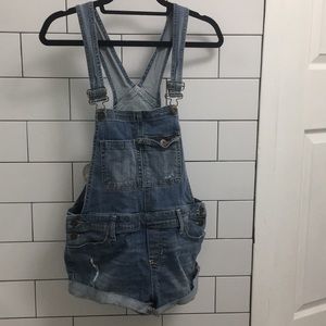 Denim Short Overalls